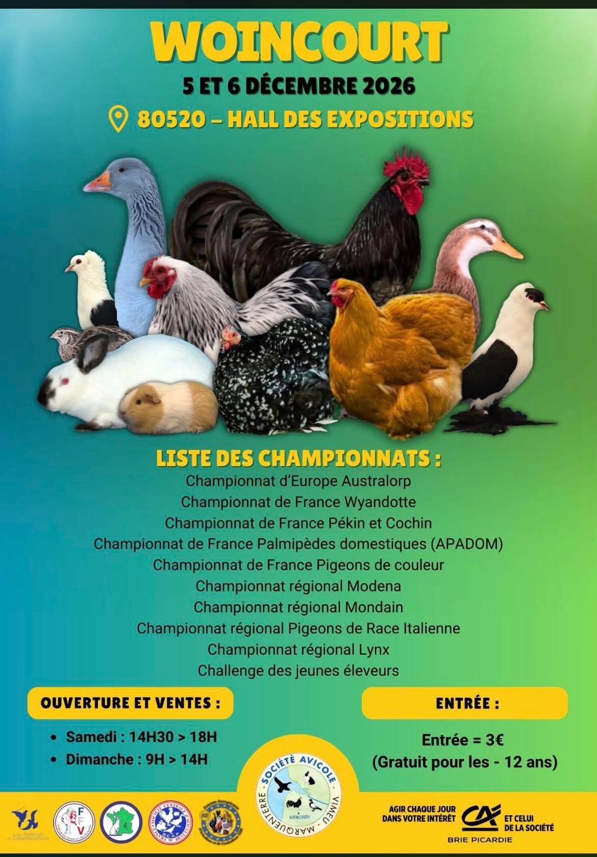 Exposition Avicole de Woincourt 2026